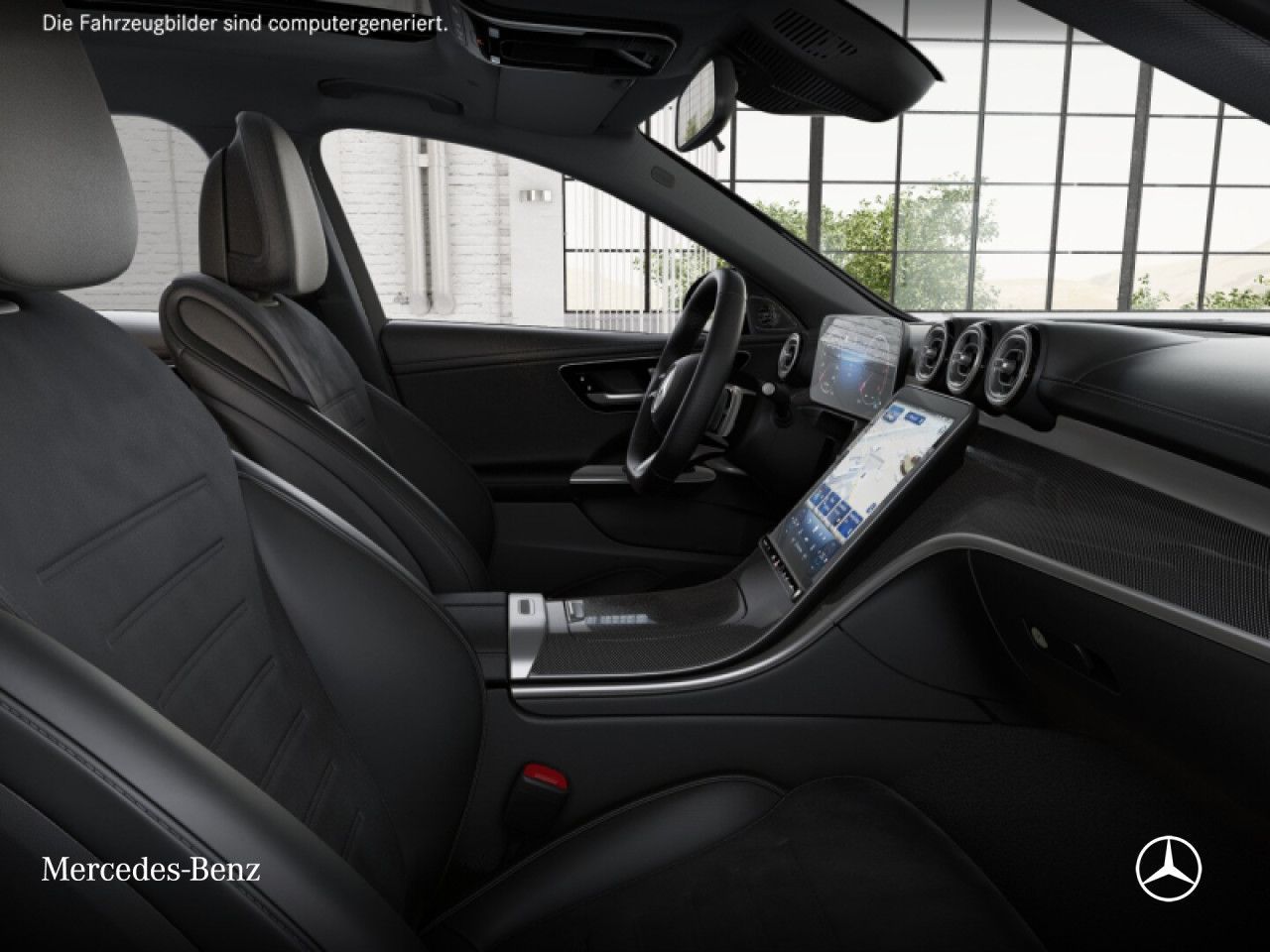 Mercedes-Benz C 220 d T AMG NIGHT PANO 360 AHK BURMESTER 19 foto 10