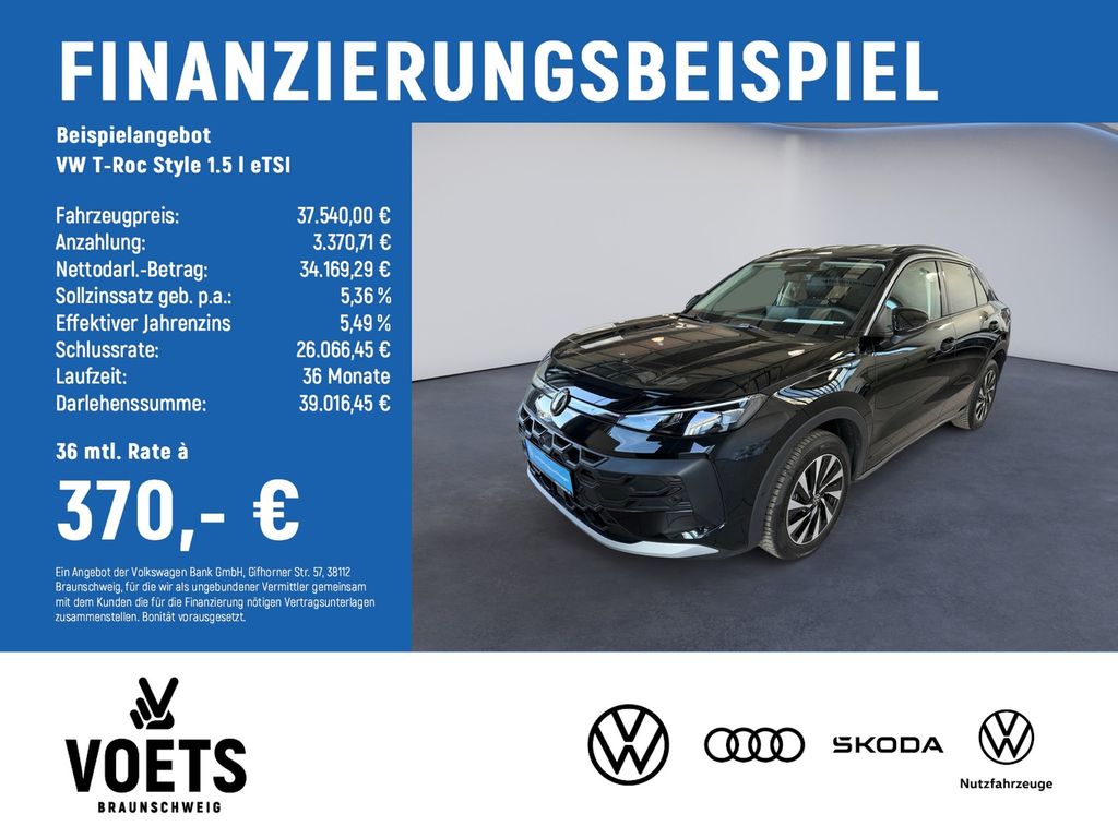 T-Roc Style 1.5 l eTSI KEYLESS+PARKASSIST+NAVI