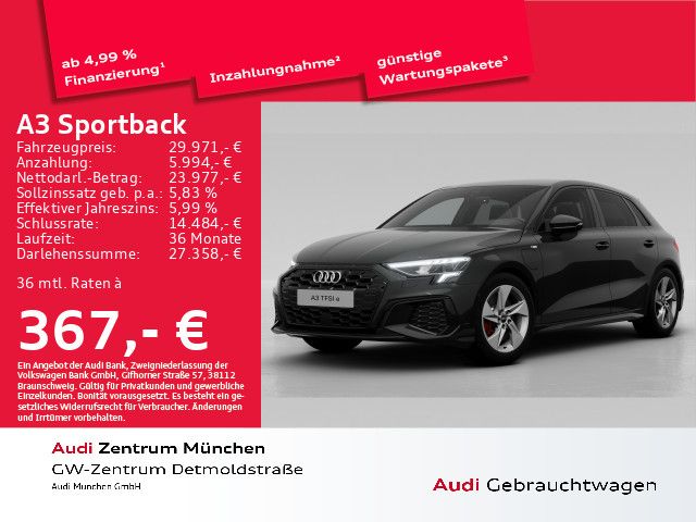 Audi A3 Sportback 45 TFSI e S tronic 2x S line AHK/Na