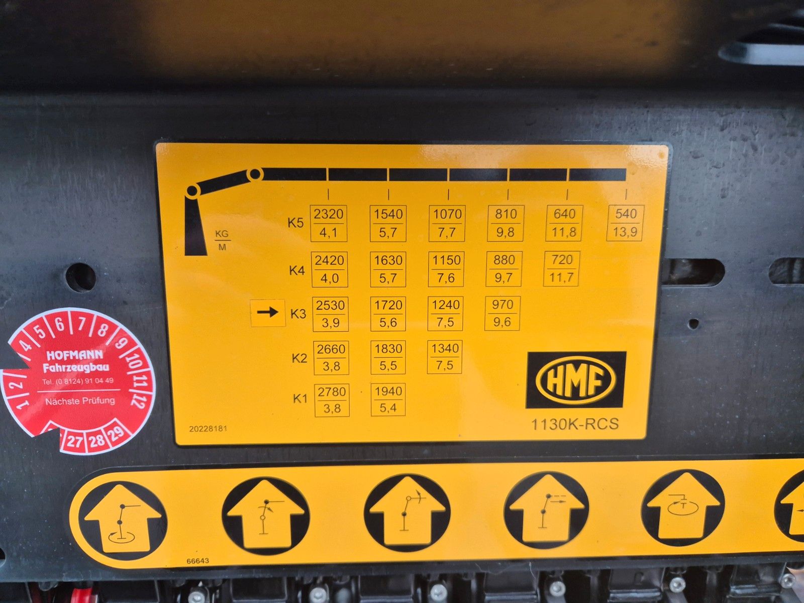 Fahrzeugabbildung Iveco Eurocargo ML150E32WS 4x4 Kran HMF 1130K Funk AHK