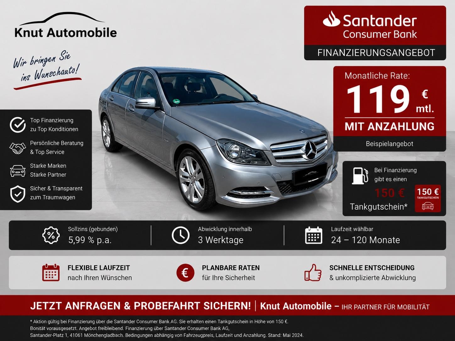 Mercedes-Benz C 200 *BlueEfficiency*2Hd*Navi*Memory*AHK*GARANT