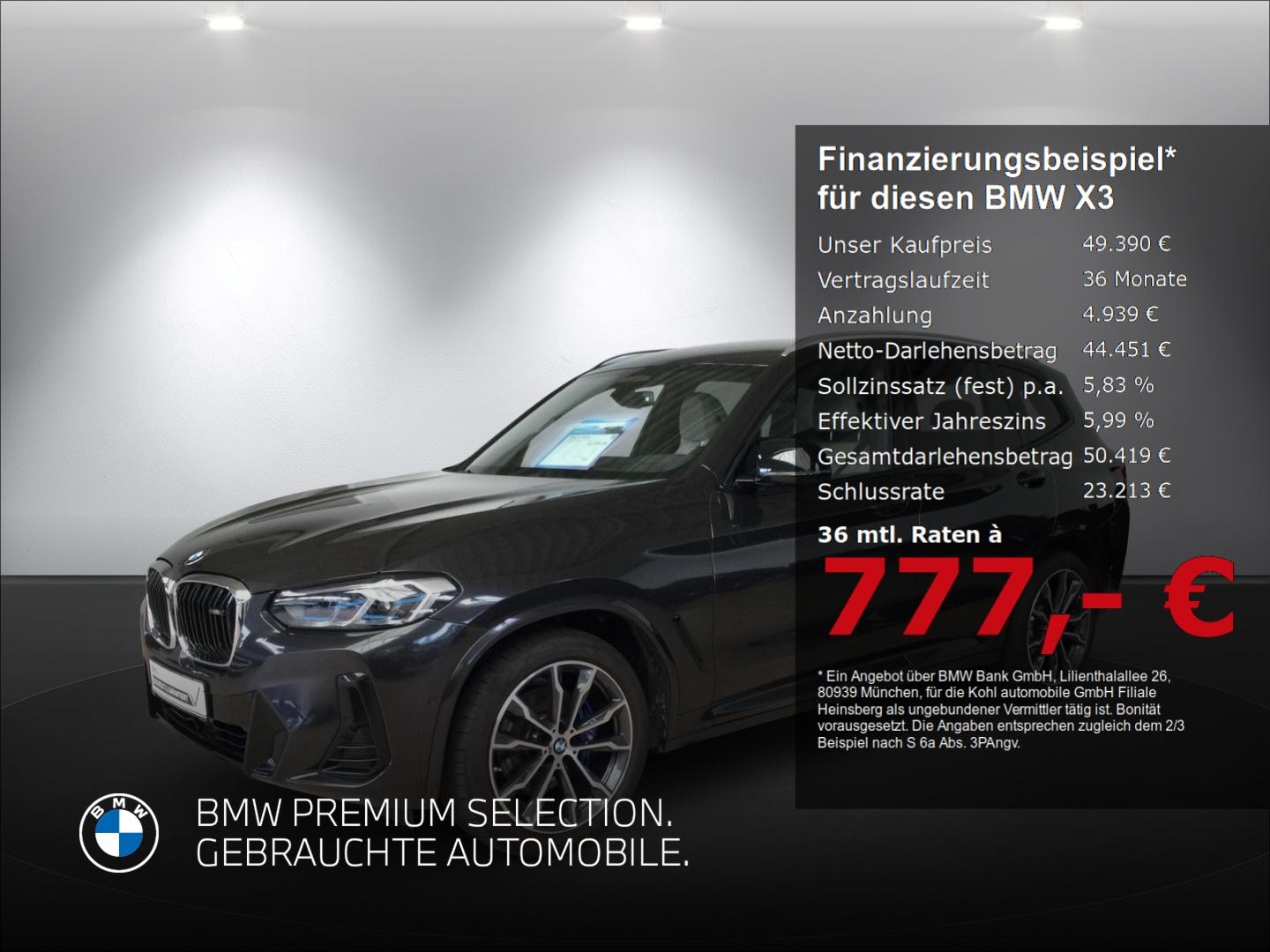 BMW X3 M40d Anhängerkupplung Harman Kardon Head Up D