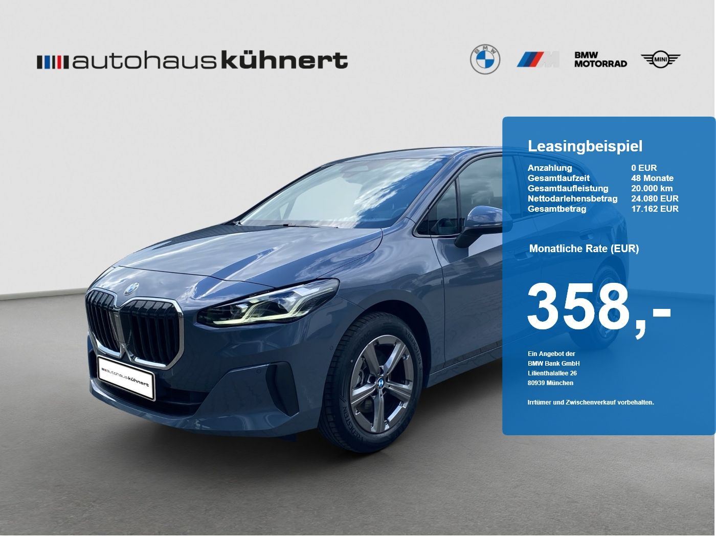 BMW 220d Active Tourer Aut. AHK Komfortzug. ParkA. a foto 1