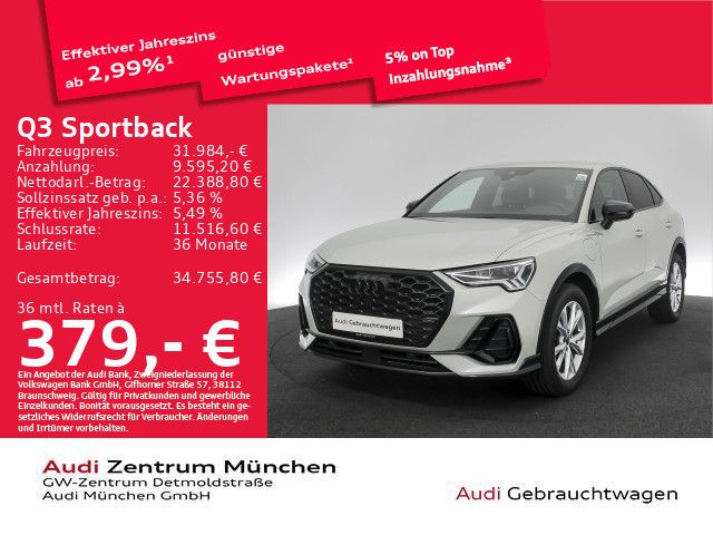 Audi Q3 Sportback 45 TFSI e S tronic S line ACC/Virtu foto 1