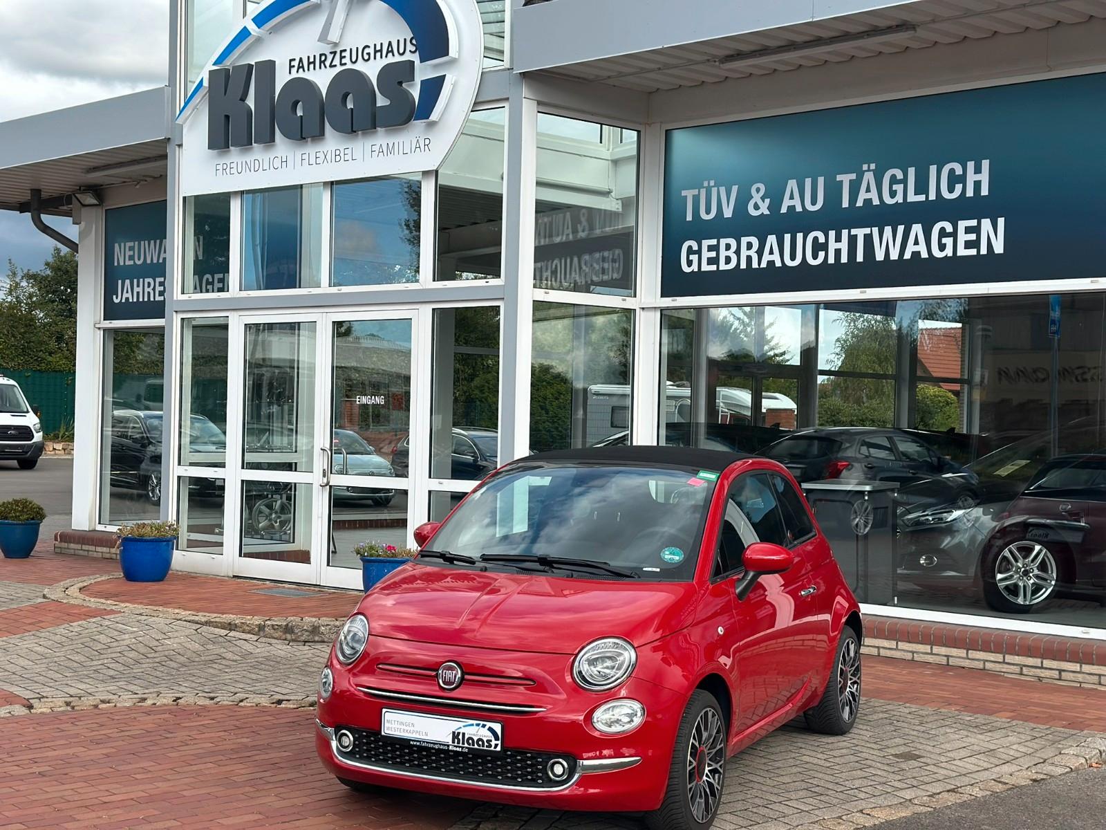 Fiat 500 Red Cabrio Mild Hybrid
