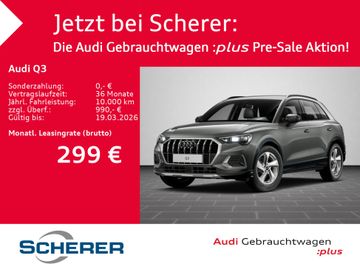 Audi Leasingangebot: Audi Q3 advanced 35 TFSI S tronic KAMERA INTERFACE NA