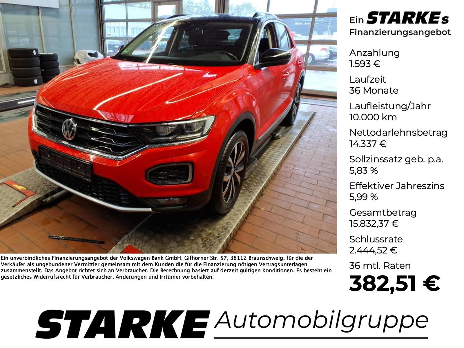 Volkswagen T-Roc 1.0 TSI Style  AHK Navi LED PDC LM Klima