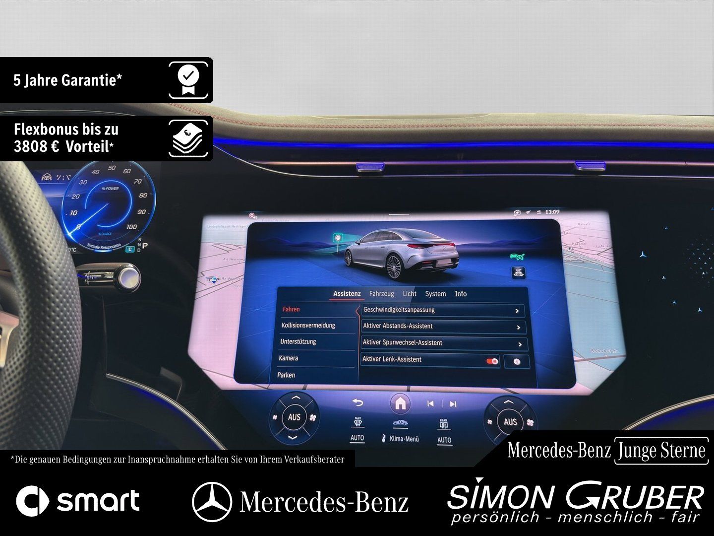 Fahrzeugabbildung Mercedes-Benz EQE 500 4M AMG Hyper Airmatic HUD Burm Mod 2025