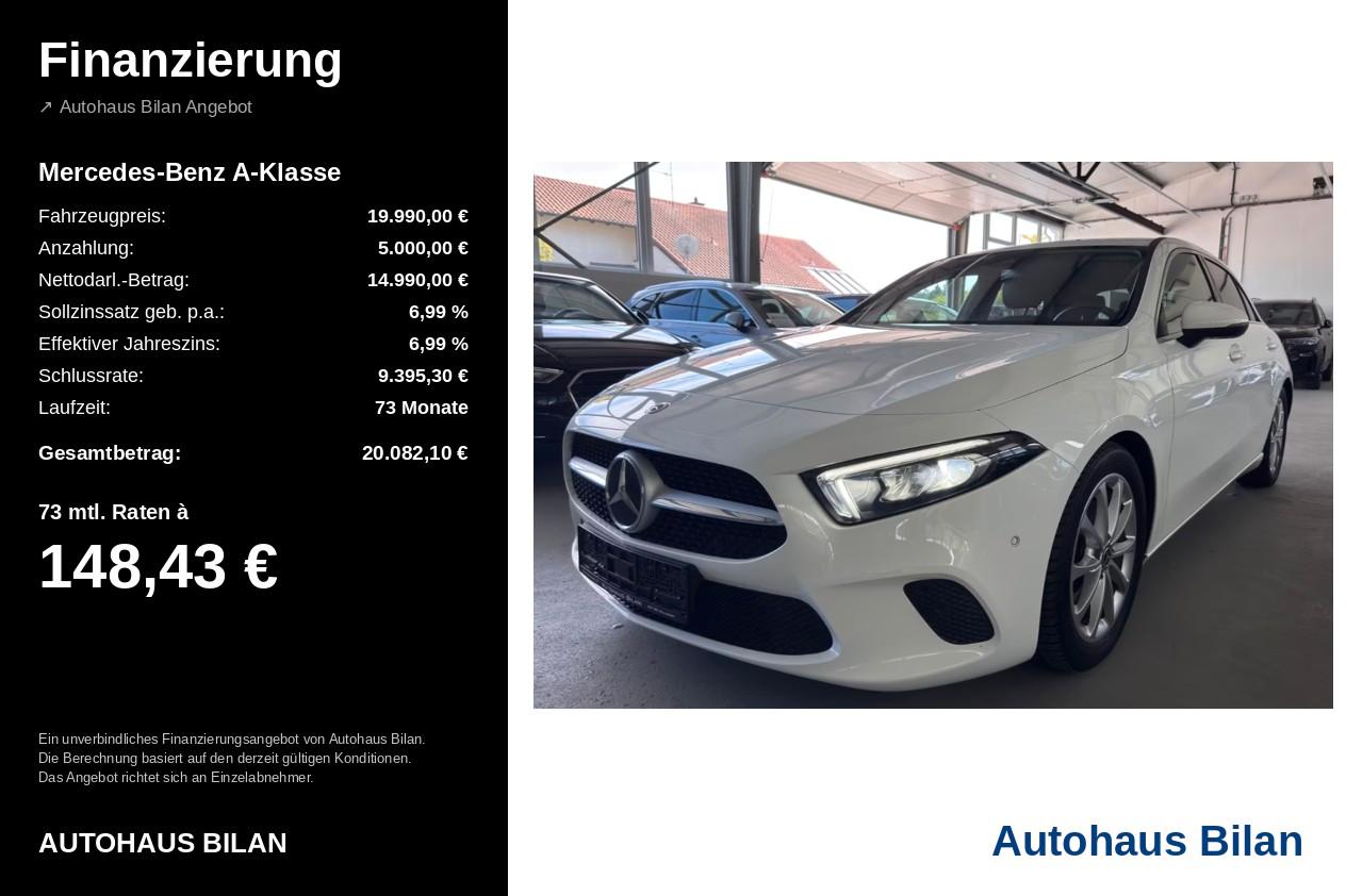 Mercedes-Benz A 200 MBUX Kamera Spur TWink LED