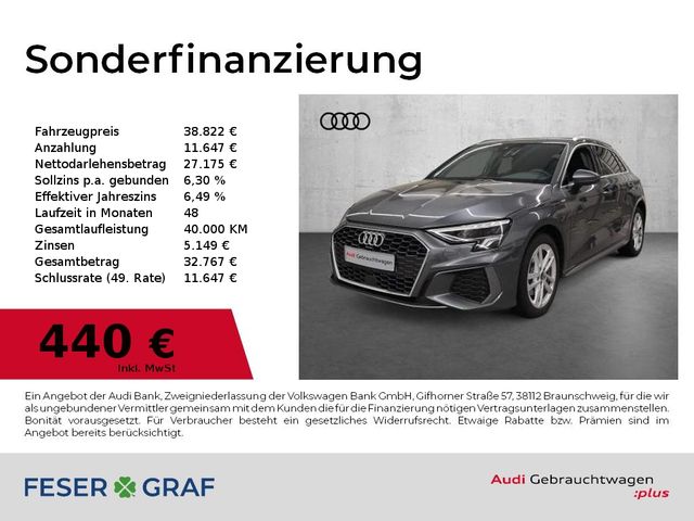 Audi A3 Sportback 40 TFSI e S line Int/LED/ACC/AHK/18