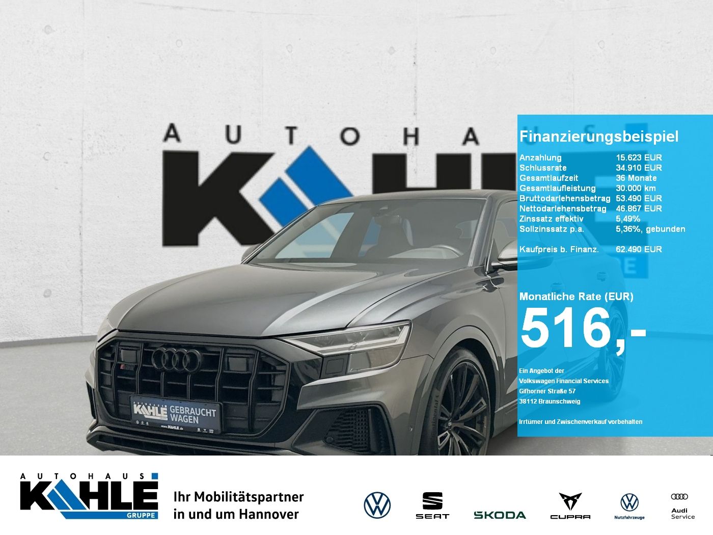 AUDI SQ8 4.0 TFSI tiptronic quattro competition plus