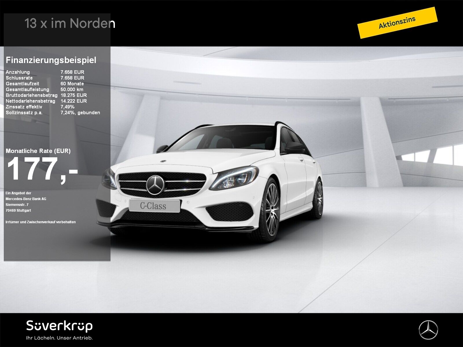 MERCEDES-BENZ C 300 T AMG NIGHT DISTR SPUR PDC SHZ