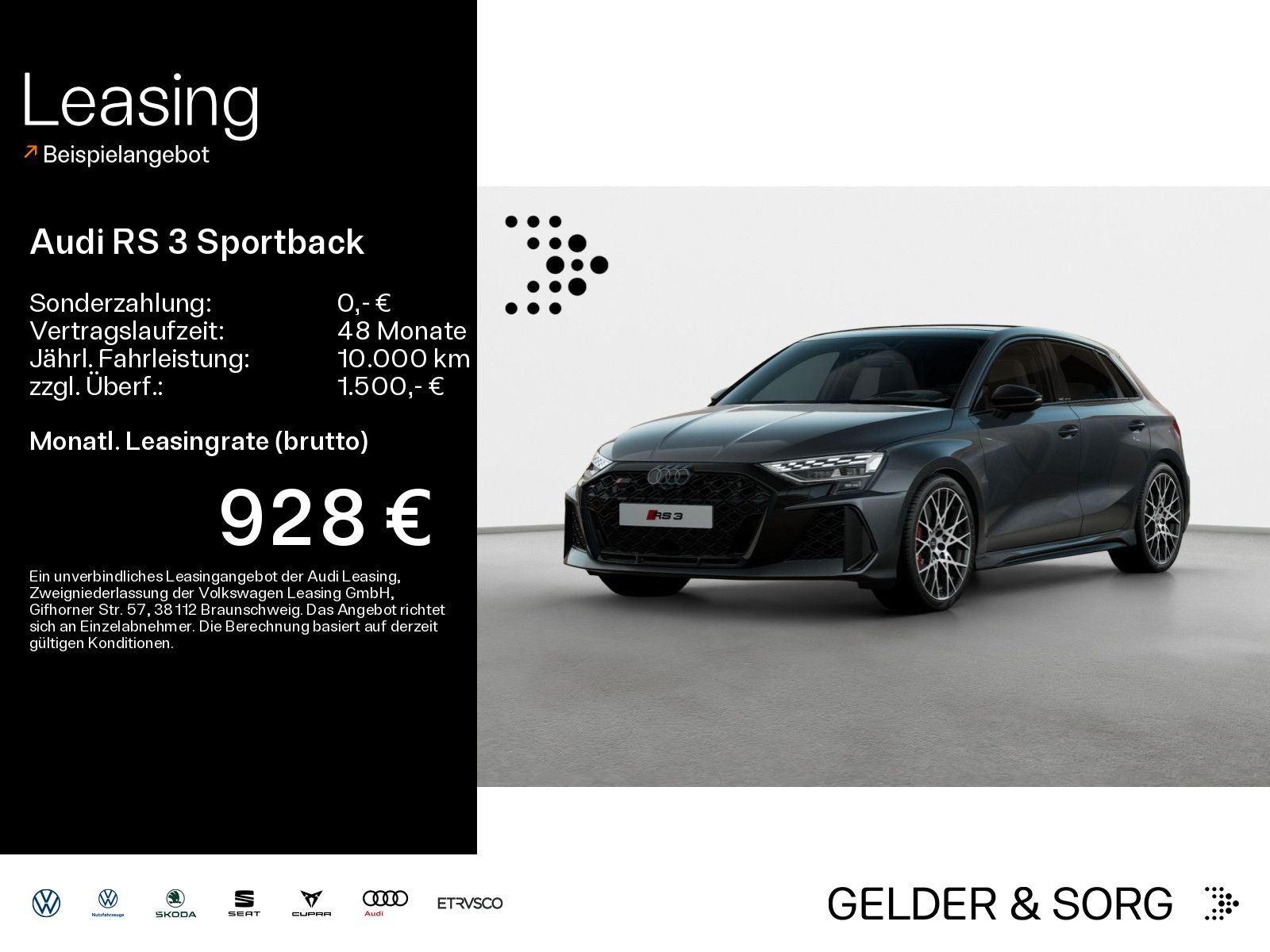 Audi RS 3 Sportback S tronic HUD*360°ACC*Pano*Memory*