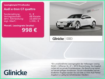 Audi Leasingangebot: Audi e-tron GT quattro NEUBESTELLUNG