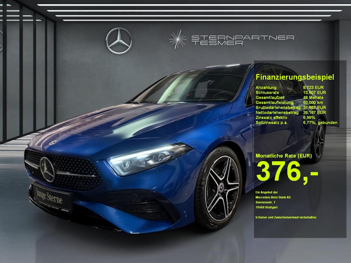 Mercedes-Benz A 200 d AMG+NIGHT+KAMERA+AMBIENTE+MULTIBEAM