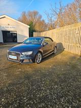 Audi A3 - mit Benzin-Antrieb: Blau, Teilleder, Cabrio