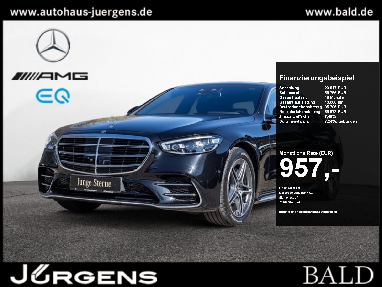 MERCEDES-BENZ S 350 d AMG-Sport/Pano/High-End-Fond/HA-Lenkung