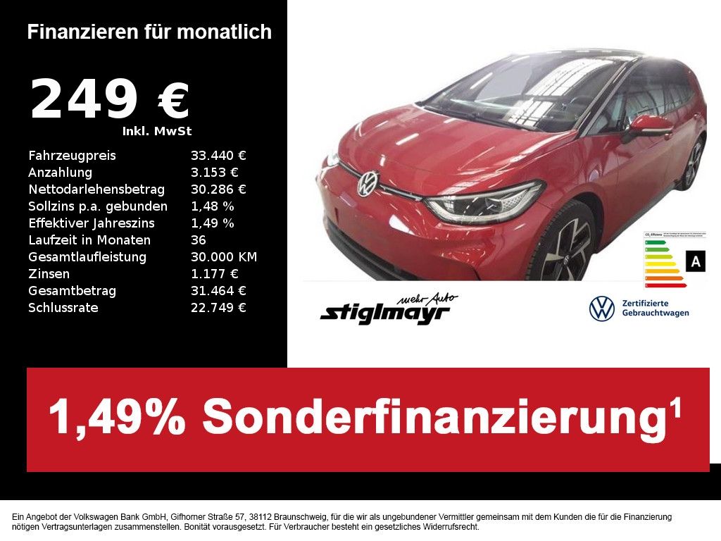 Volkswagen ID.3 Pro S 82-kWh+ACC+DCC+HUD+IQ-LIGHT+NAVI
