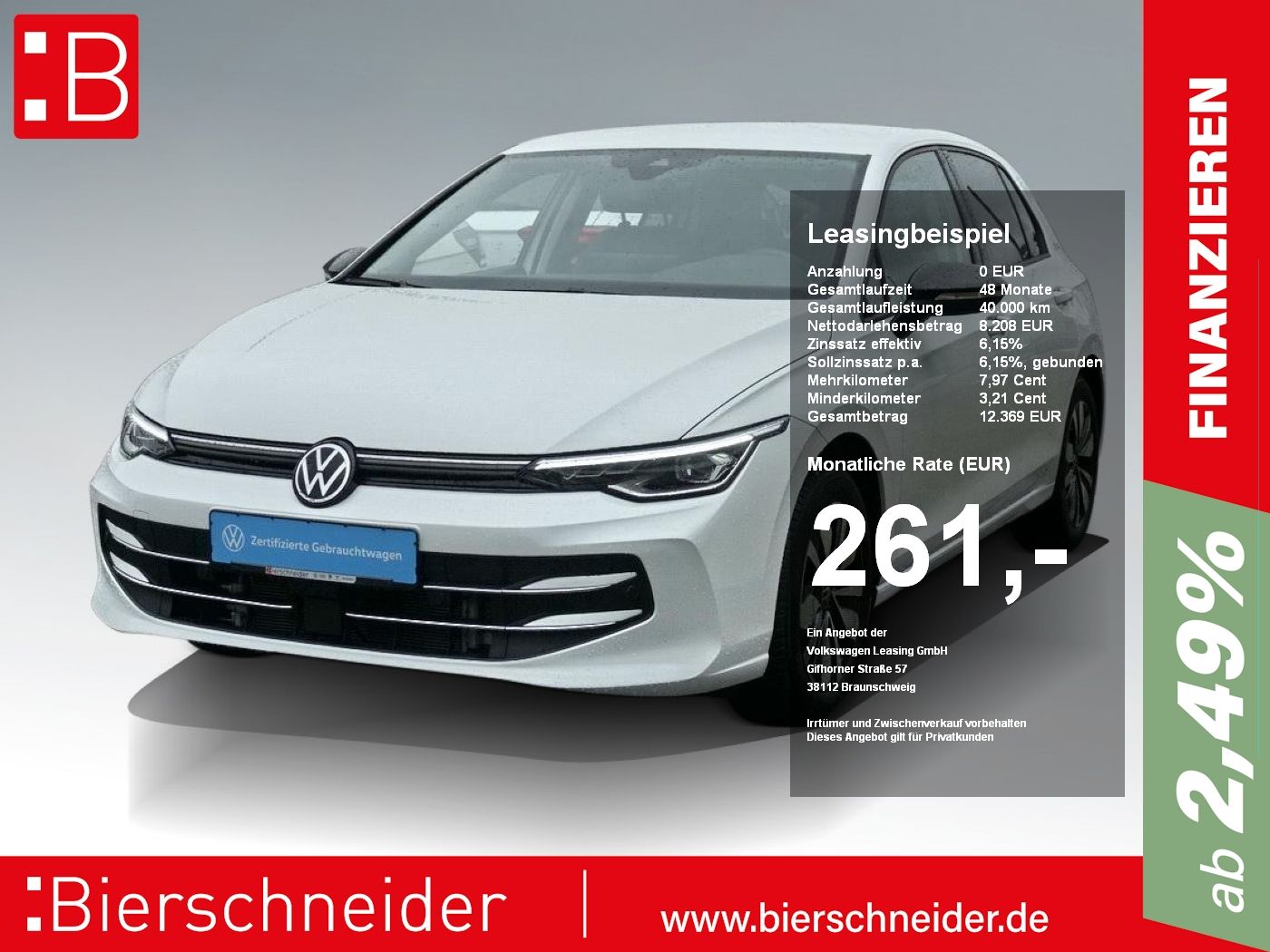 Volkswagen Golf 8 1.5 eTSI DSG Goal AHK KAMERA ACC LED NAVI