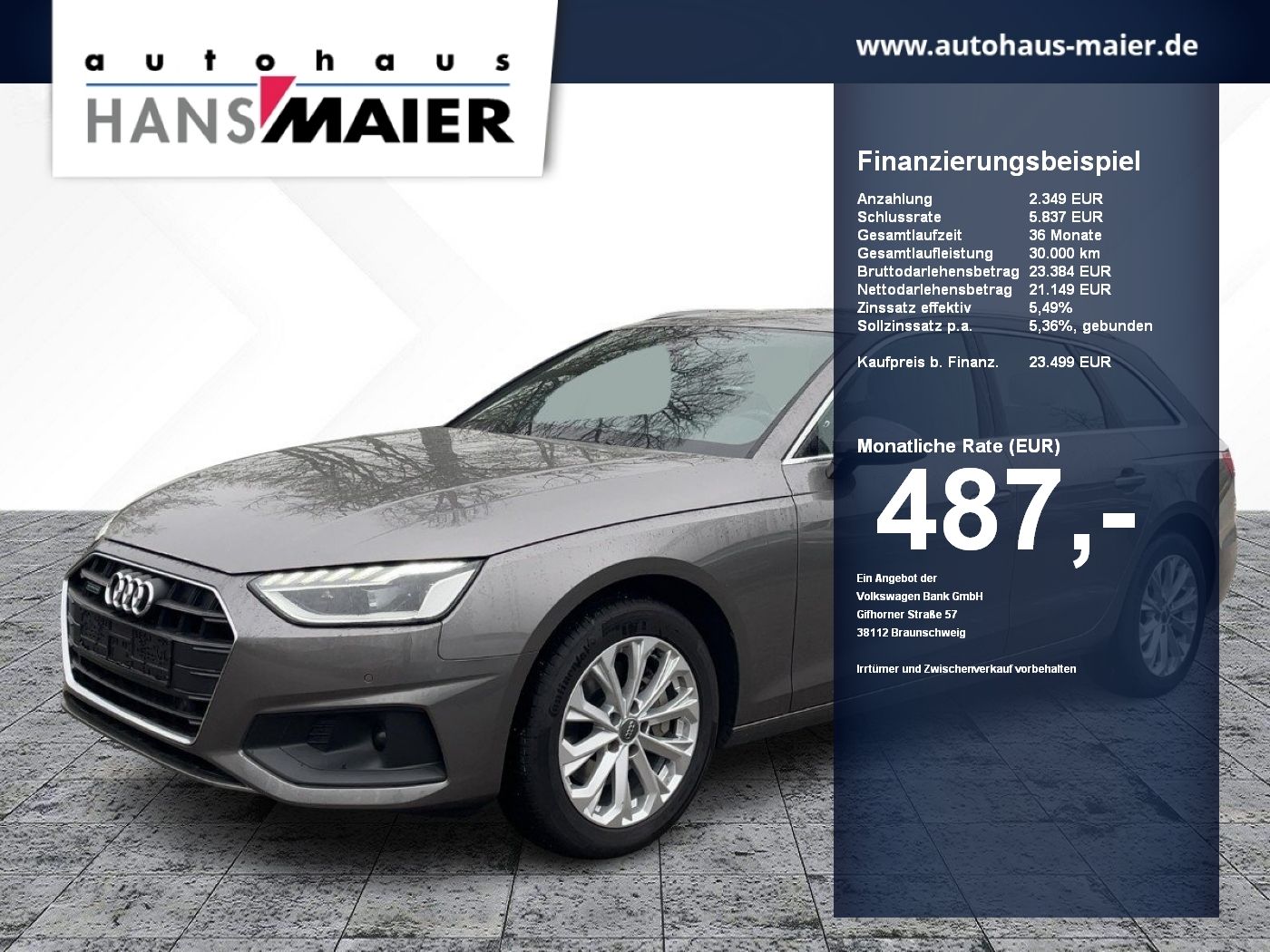 Audi A4 Avant TDI quattro S Line Navi LED 8fach Kam