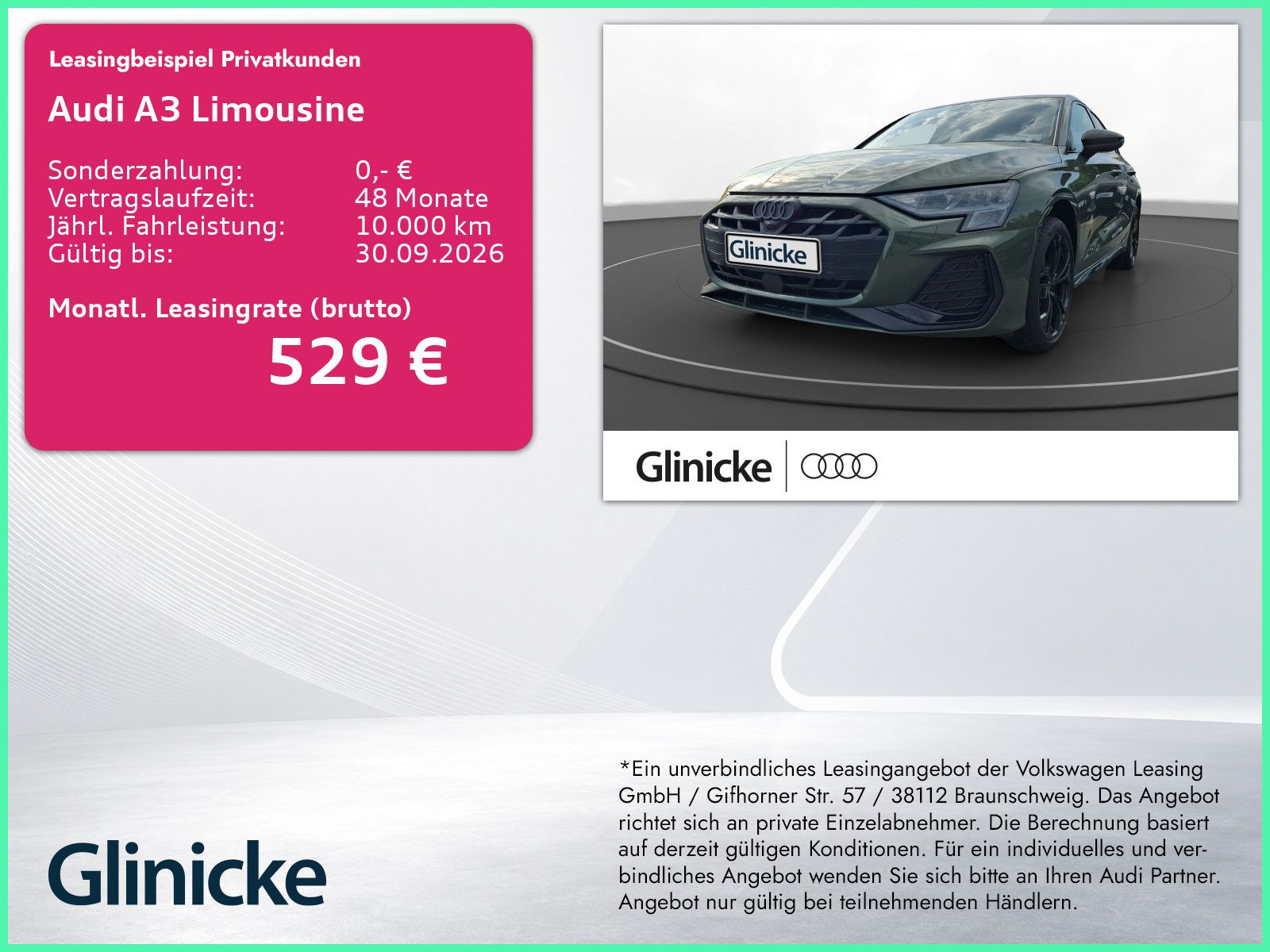 Audi A3 Limousine S line TFSI 110 kW S tronic