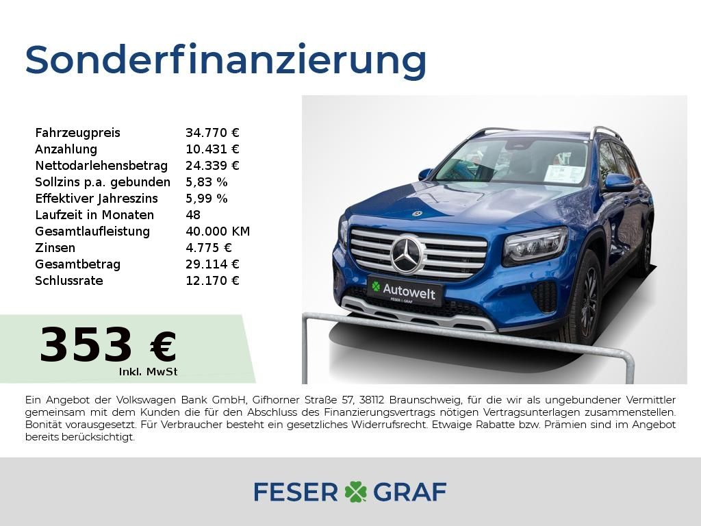 MERCEDES-BENZ GLB 200 d Automatik LED/AHK/SHZ/Kamera