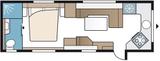Kabe Imperial 780 TDL FK KS Grundriss E8 - Kabe Wohnwagen Händler