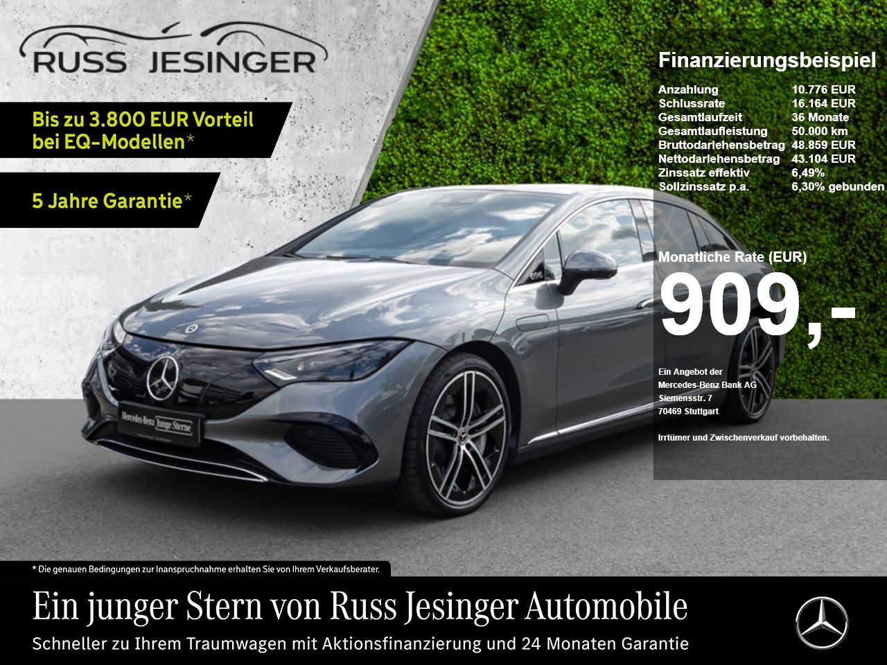 Mercedes-Benz EQE 500 4M Electric Art 360 HUD Memo Leder Burm