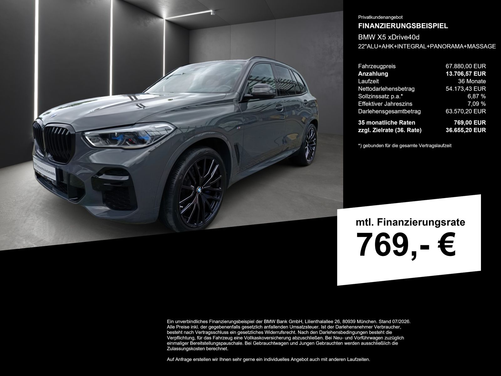 BMW X5 xDrive40d 22"ALU+AHK+INTEGRAL+PANORAMA+MASSAG imagem 2