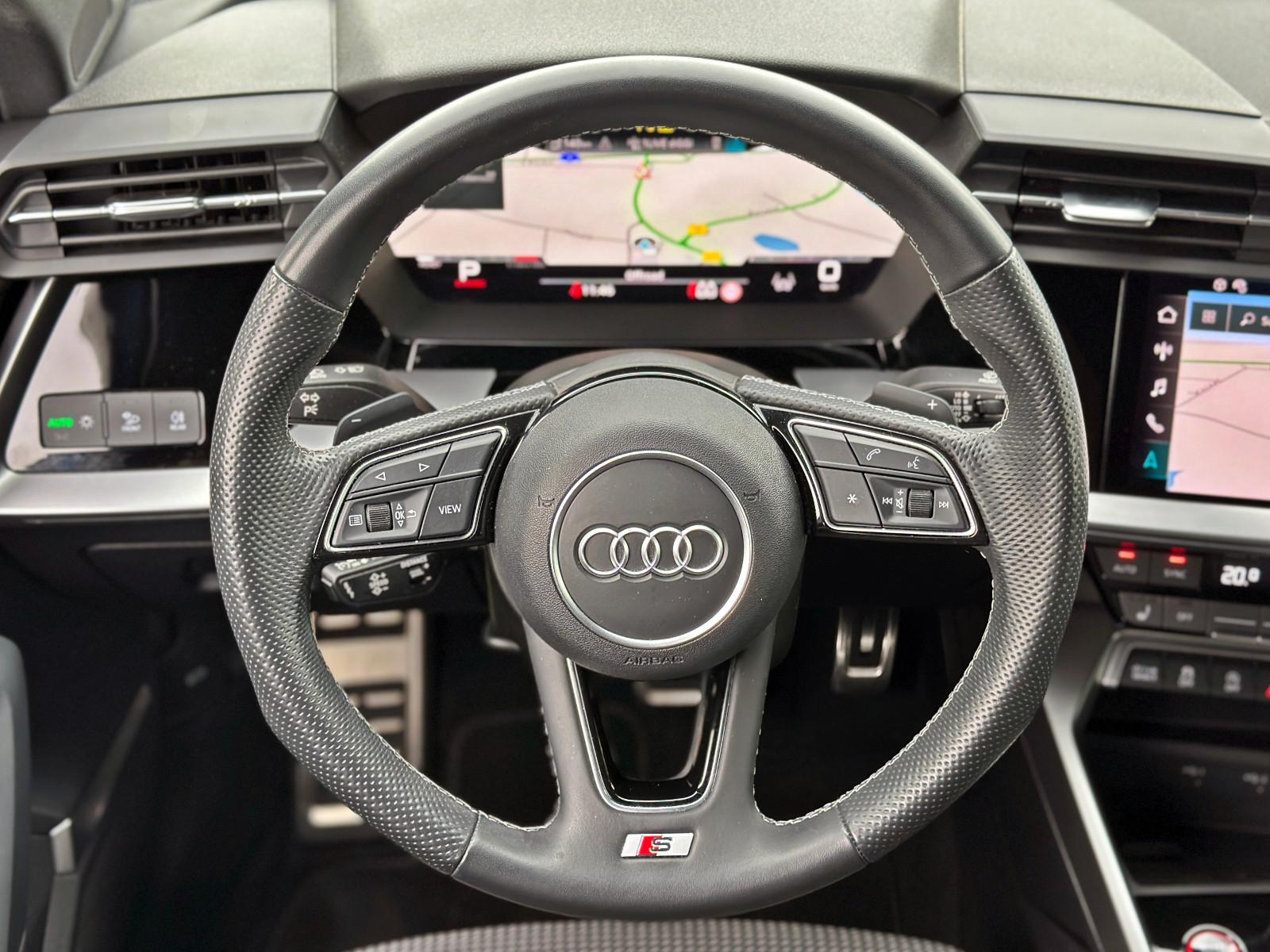 Audi S3 Lim. 2.0TFSI qu BLACK B&O NAV+ ACC PARKEN, миниатюра 14