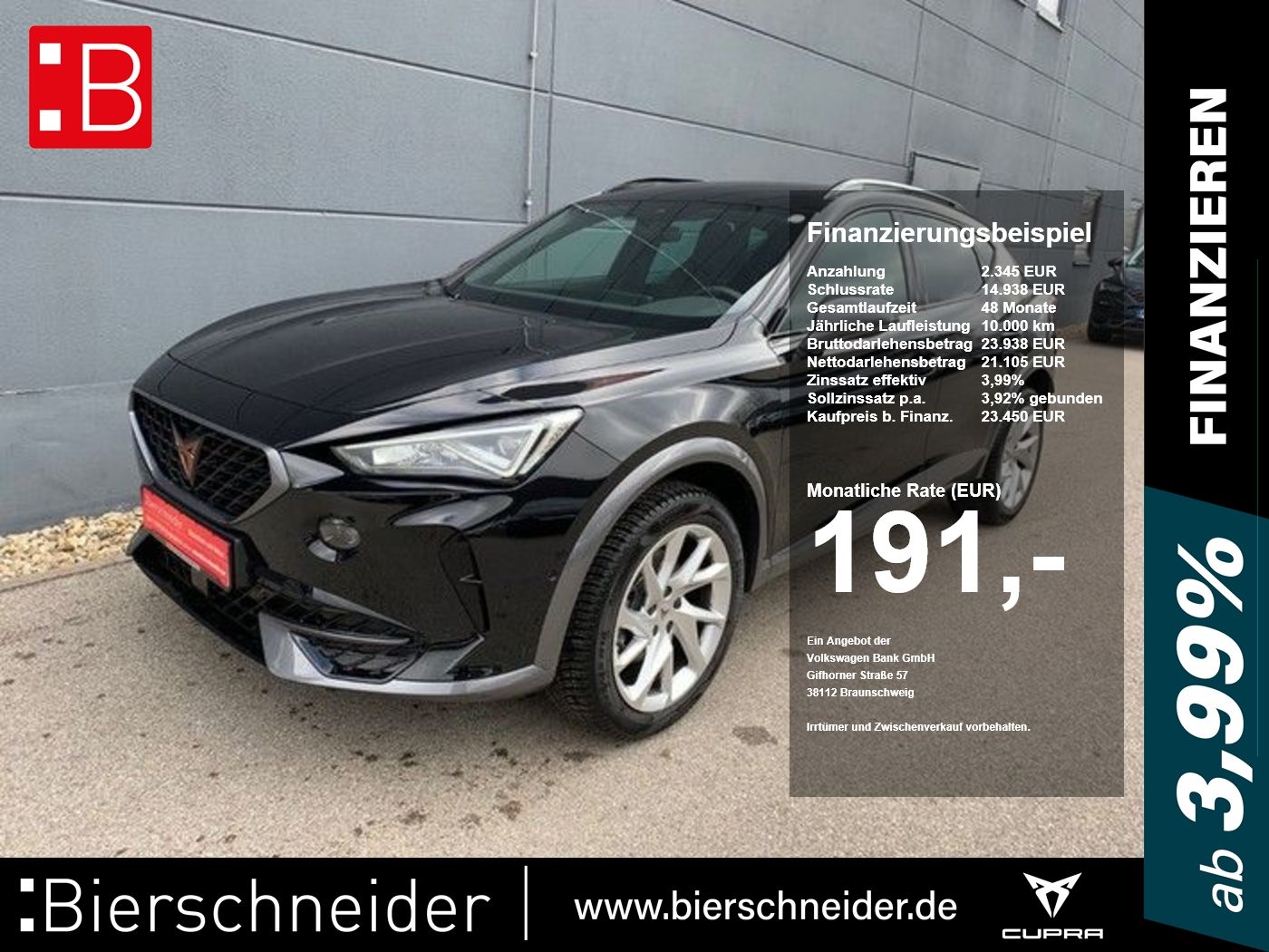 Cupra Formentor 2.0 TDI DSG 4Drive Kamera NAVI LED