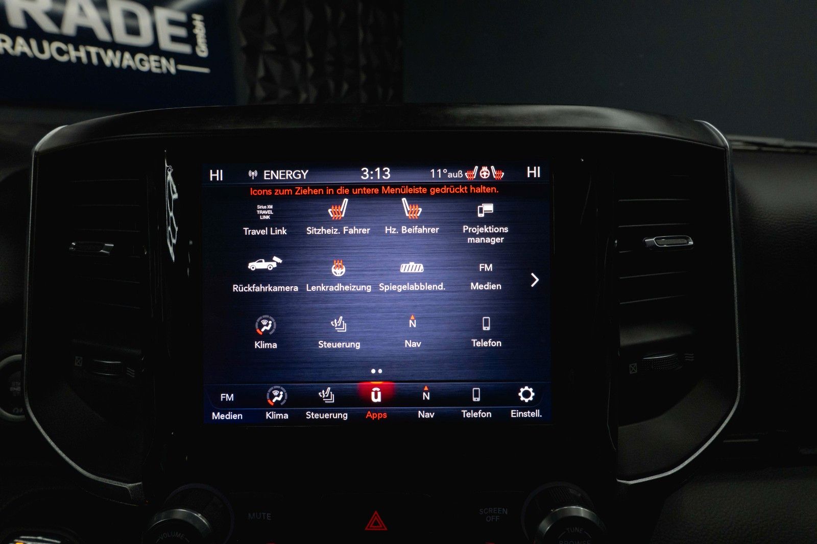 Fahrzeugabbildung Dodge RAM 5.7 V8 HEMI 4x4 OFFROAD Night AXLE LOCK 19%