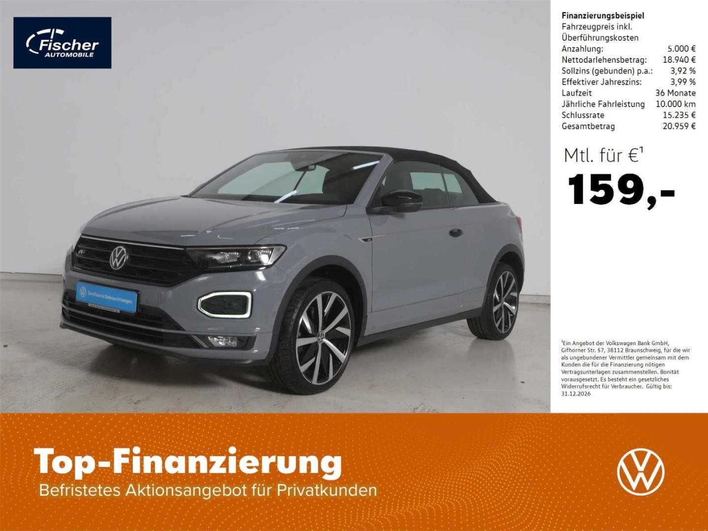 Volkswagen T-Roc Cabriolet 1.5 TSI R-Line Edition Plus AHK