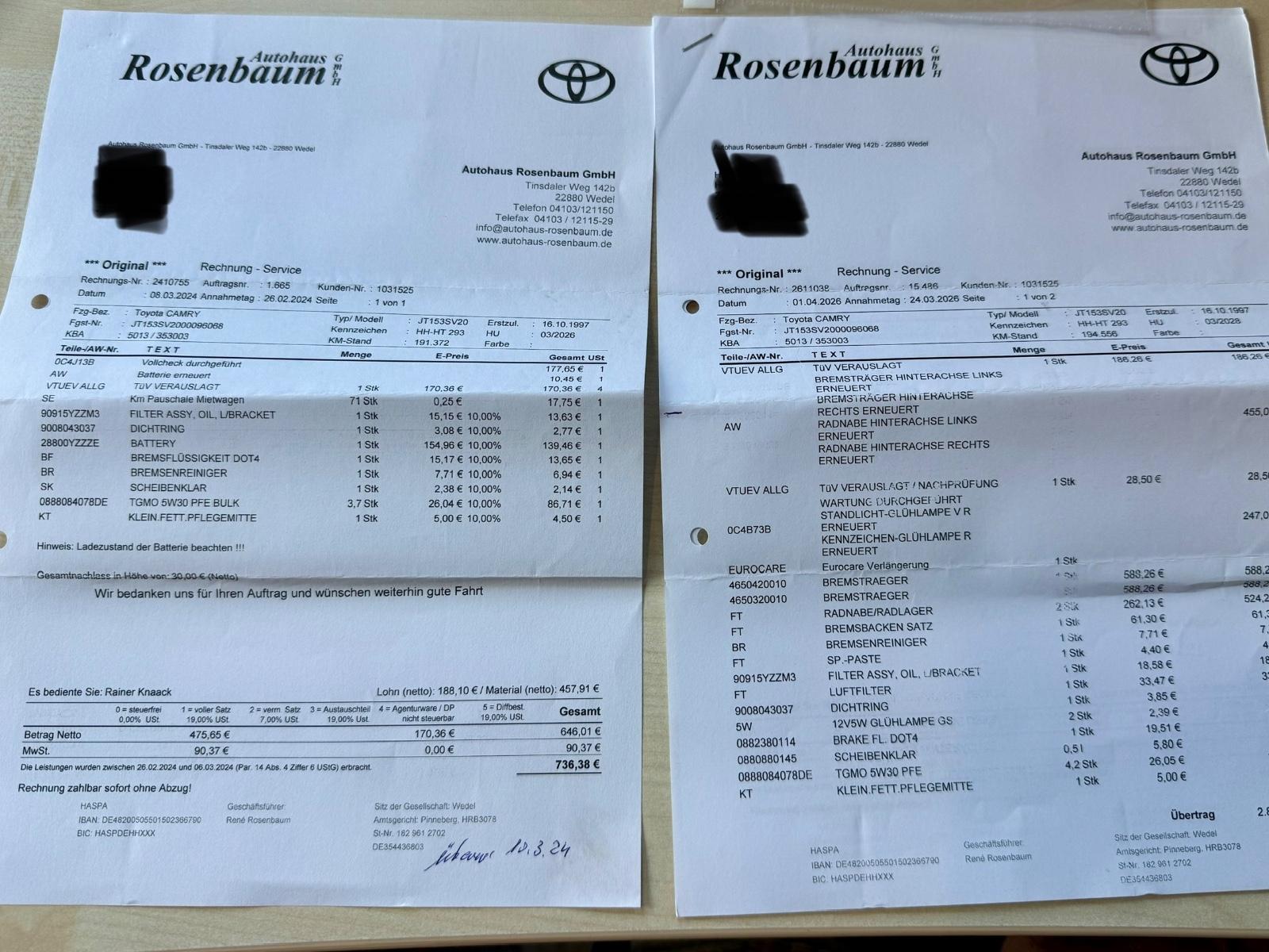 Toyota Camry 2.2 * TÜV NEU * KLIMAAUTOMATIK