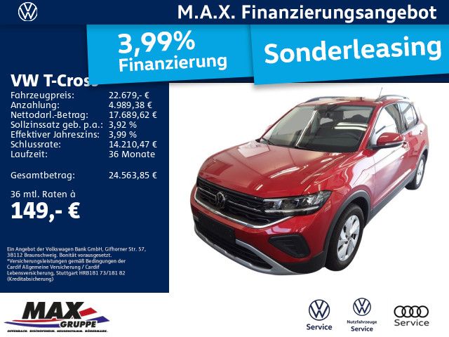 T-Cross 1.0 TSI LIFE LED+AHK+NAVI+ACC+PDC+