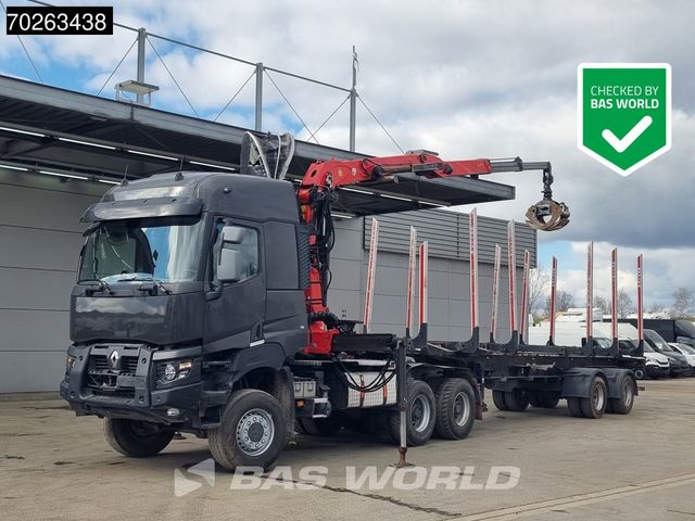 Renault K 520 6X6 Holz Kran Palfinger Q180Z96 6x6 Big-Ax