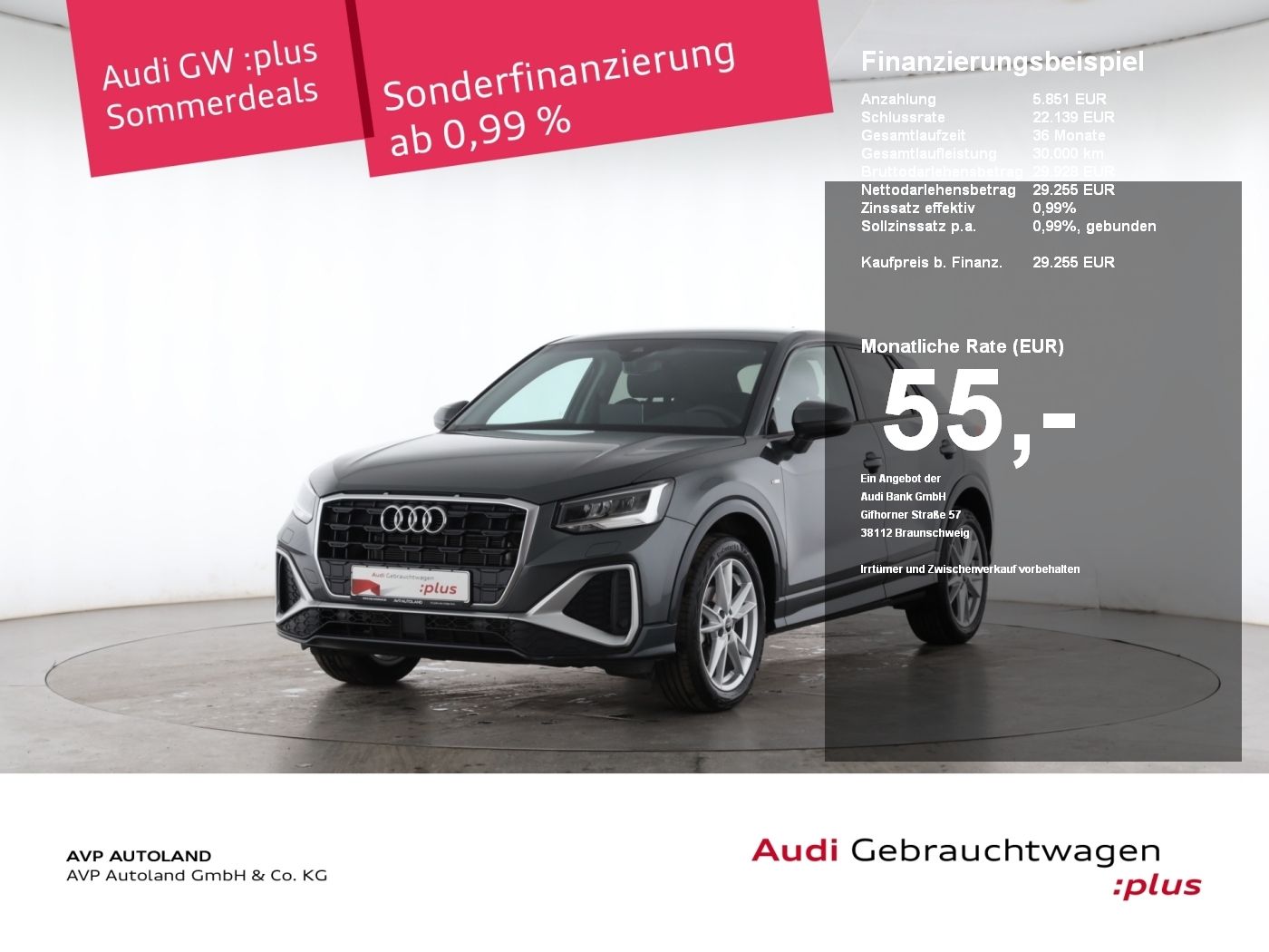 Audi Q2 30 TFSI S line | AHK