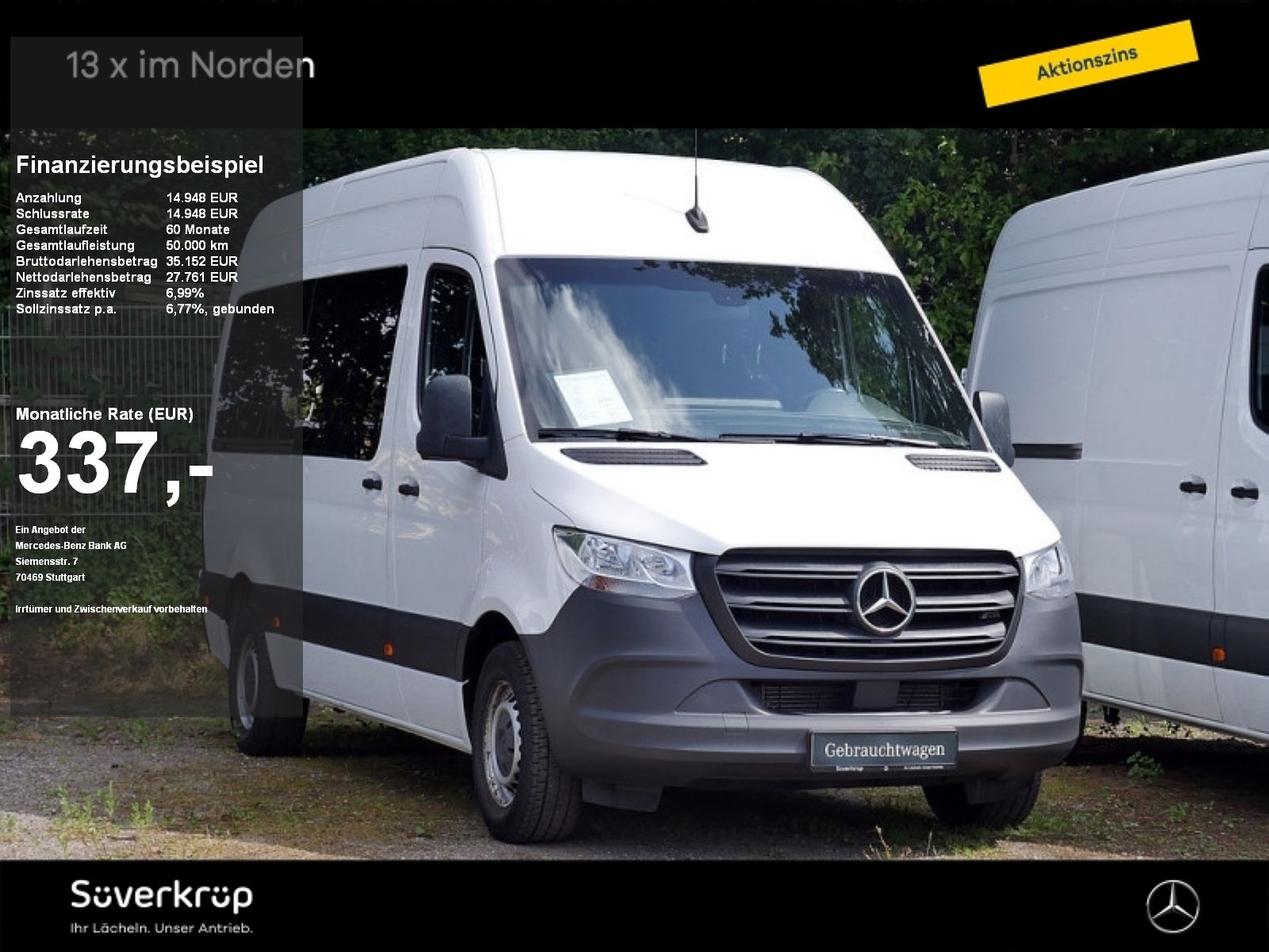 Mercedes-Benz Sprinter 316 TOURER L2H2 8SITZER STANDH KAMERA