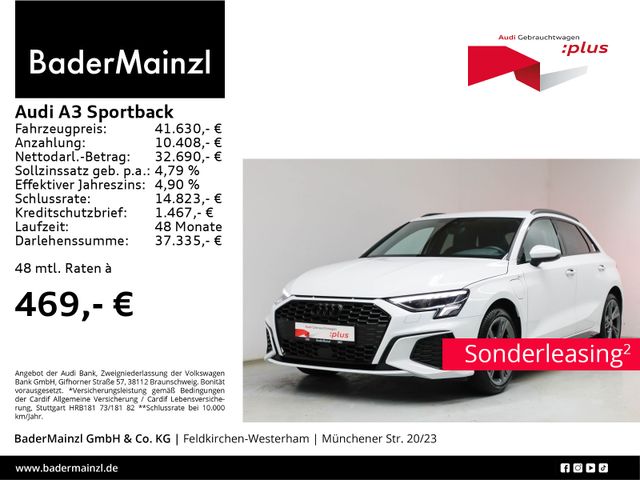 Audi A3 Sportback 40 TFSI e S tronic S line LED