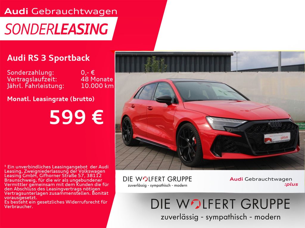 Audi RS 3 Sportback RS-SPORTAGA*280KM/H*PANO*HUD*RFK