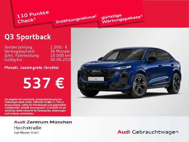 Audi Q3 Sportback TFSI S tronic S line ACC/AHK/Navi+