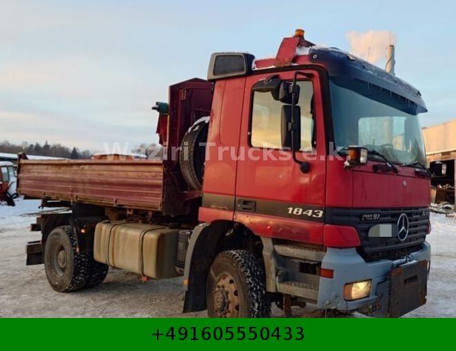 Mercedes-Benz 1843 tipper 4x4 Manual V6 Full Spring 1840 1835