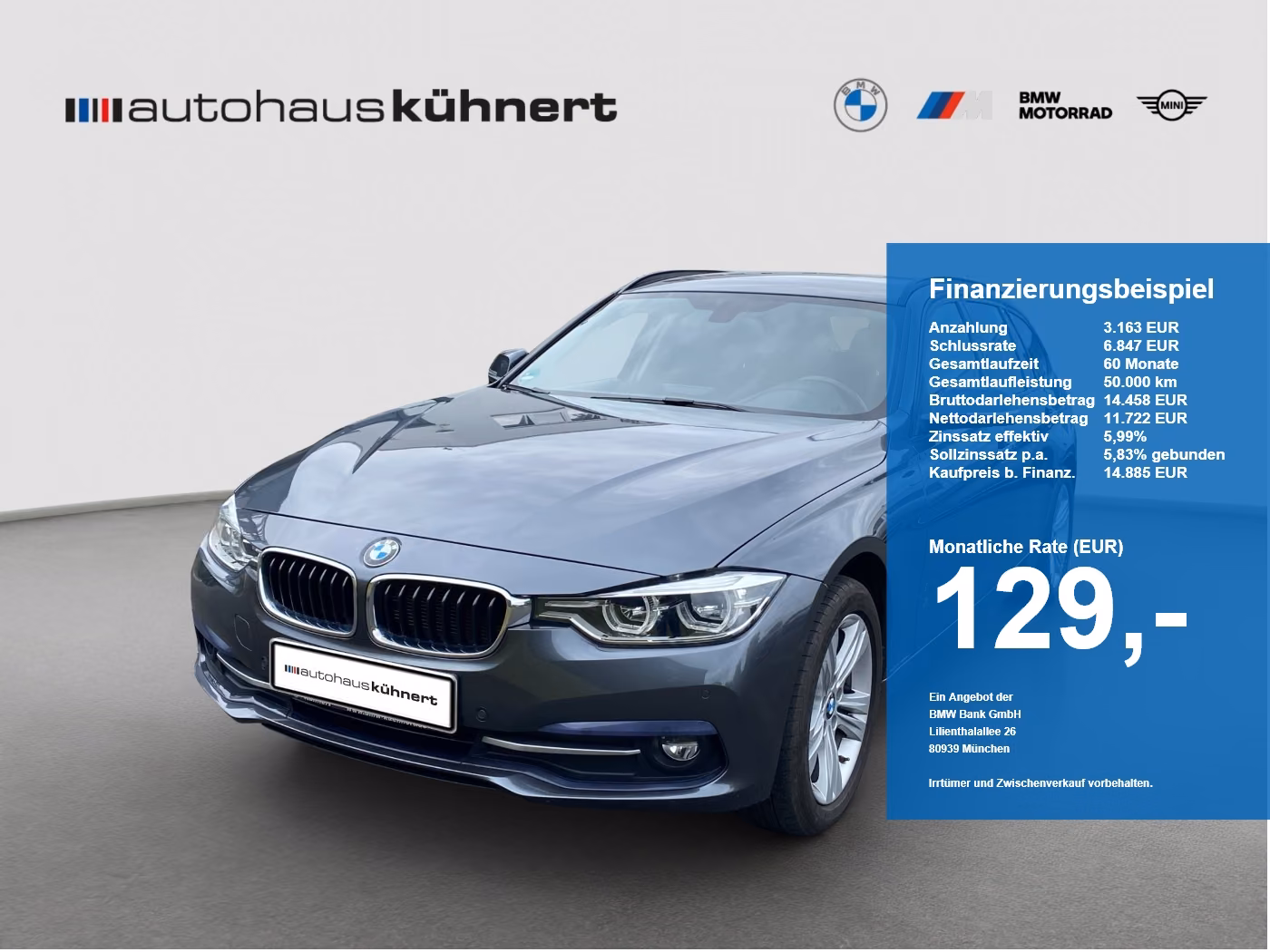 BMW 320d xDrive Touring Sport Line LED AHK Navi PDC