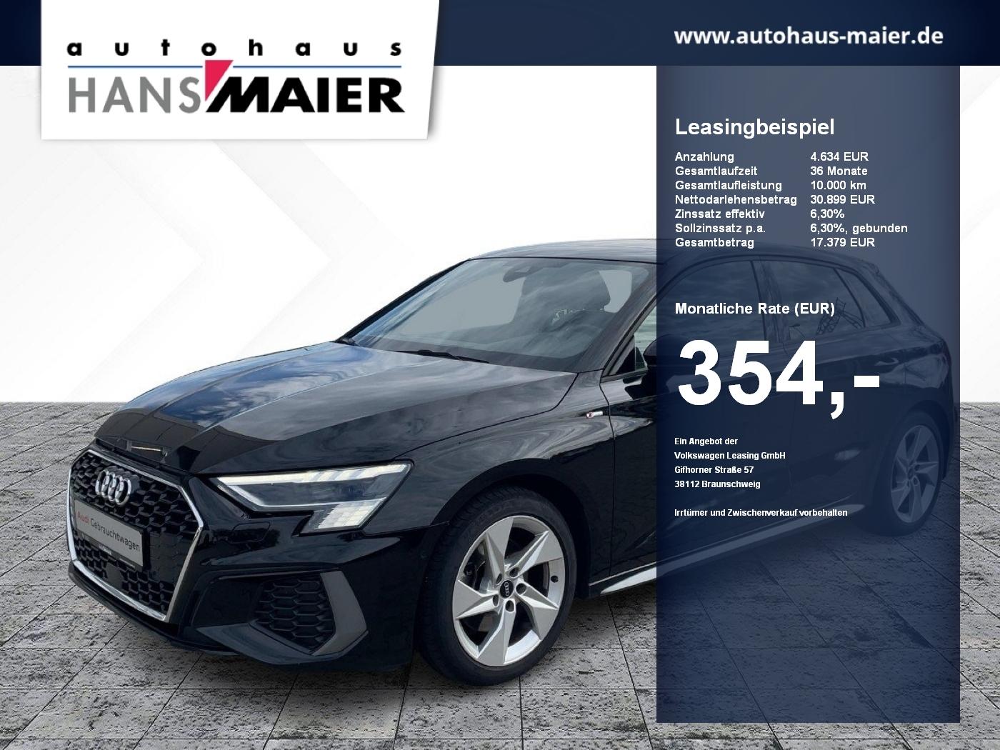 Audi A3 Sportback TFSI quattro S line Leder Pano LED