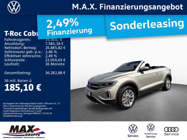 T-Roc Cabriolet 1.5 TSI DSG STYLE NAV+STANDH+AHK