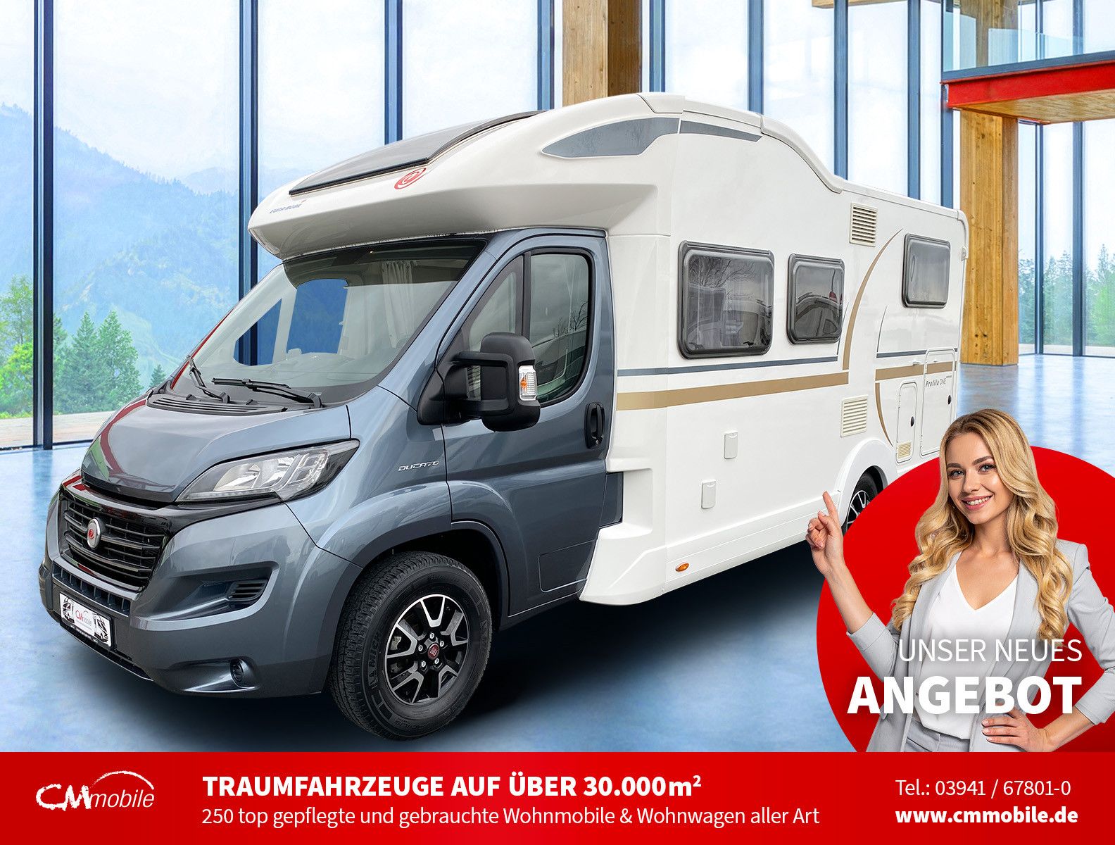 Eura Mobil
 Profila One 690 EB - Einzelbetten - wenig km -
