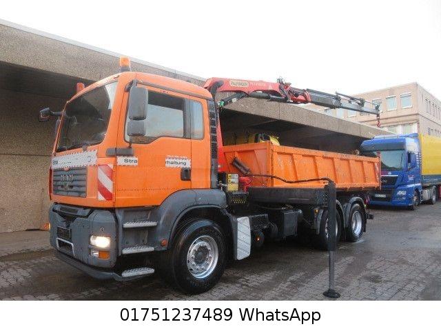 MAN TGA 26.480 6x4 Meiller Kipper, Kran PK12001 EH