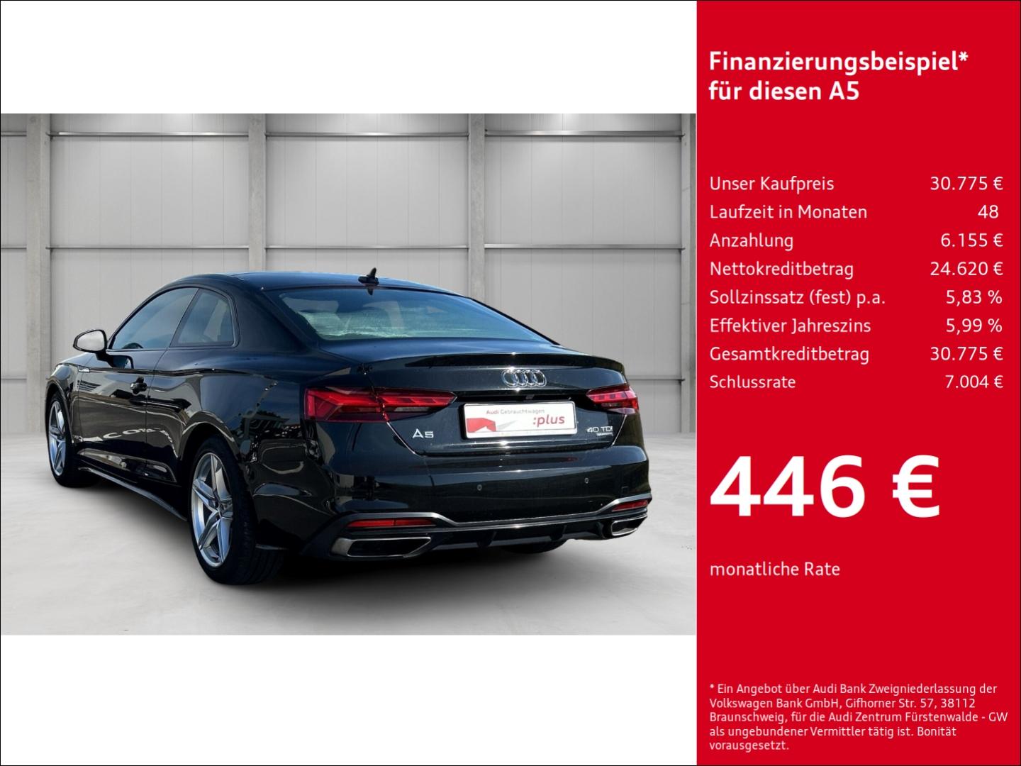 Audi A5 Coupe 40 TDI quattro S tronic advanced