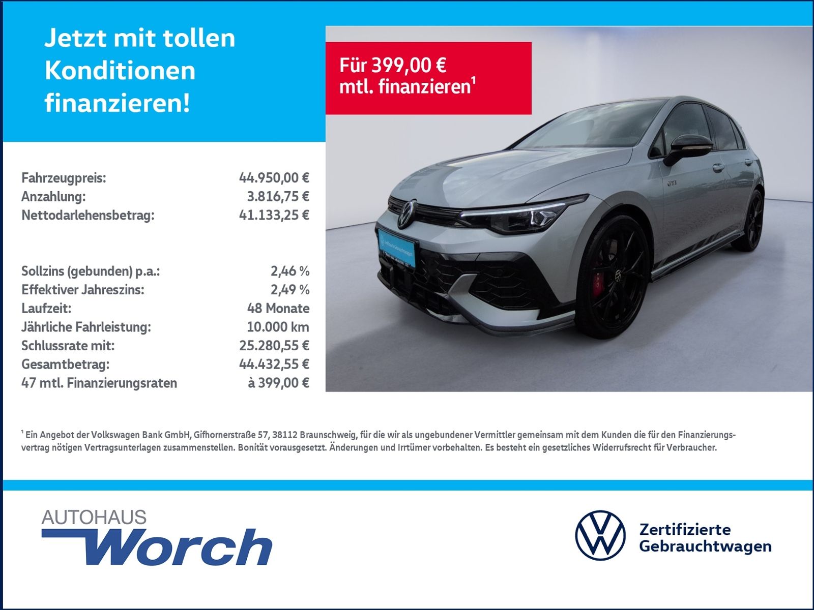 Volkswagen Golf VIII GTI Clubsport 2.0 TSI DSG AKRAPOVIC foto 1