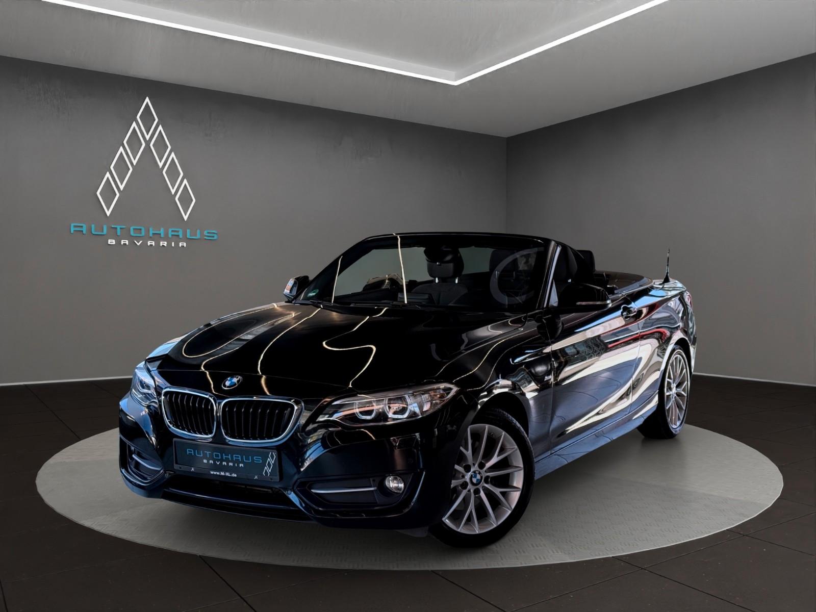 BMW 220d Cabrio Sport Line *NAVI*TEMPO*KLIMA*SHZ*